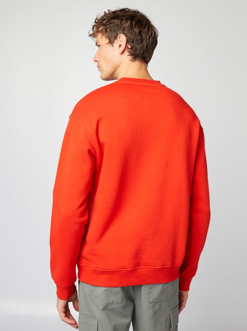 Sweat en molleton Rouge - Kiabi