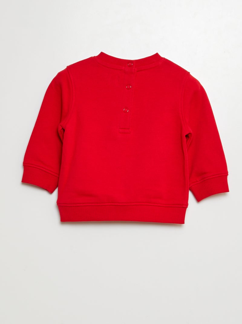 Sweat en molleton Rouge - Kiabi