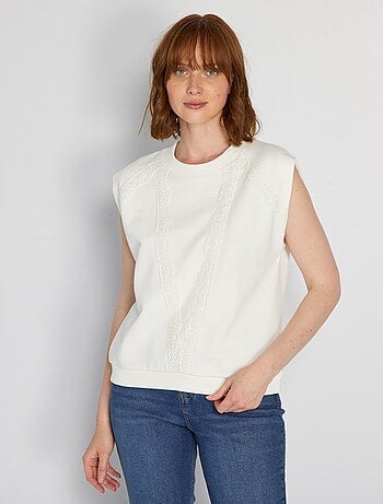Sweat en molleton sans manches - Kiabi