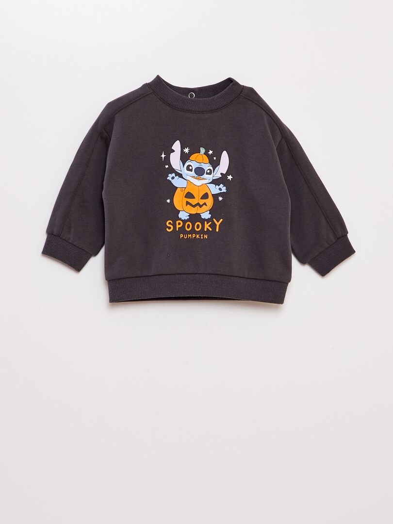 Sweat en molleton 'Stitch' 'Disney' - halloween Gris - Kiabi