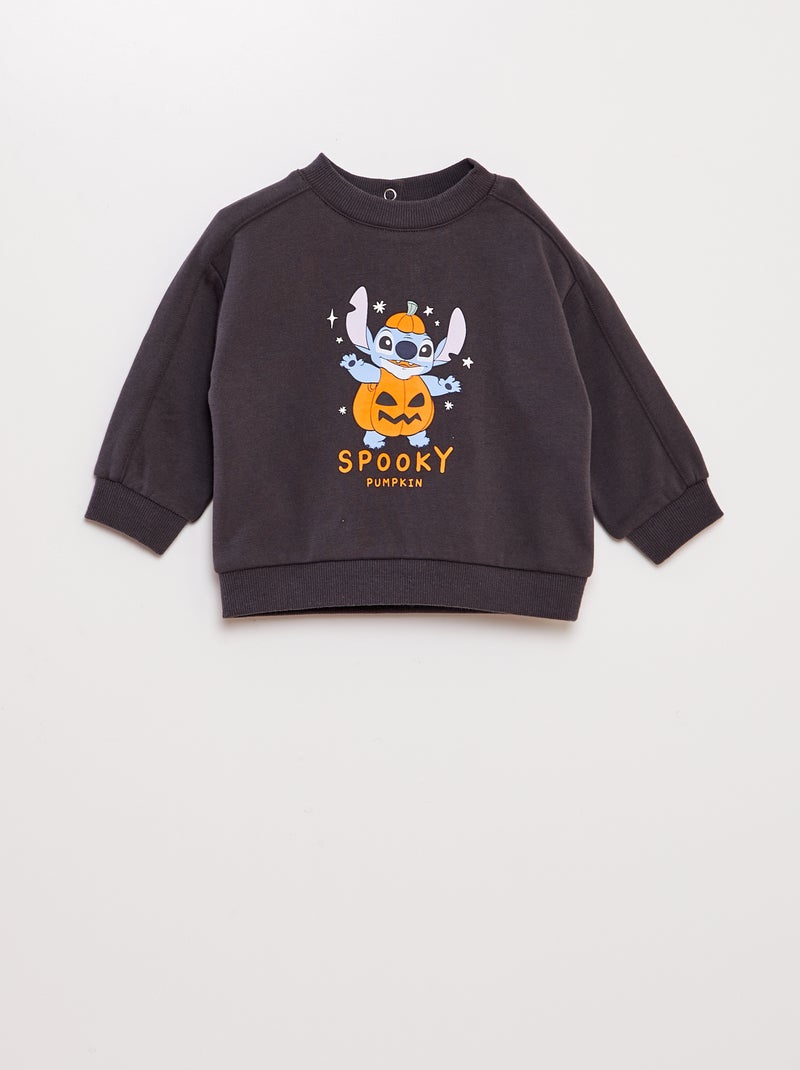 Sweat en molleton 'Stitch' 'Disney' - halloween Gris - Kiabi