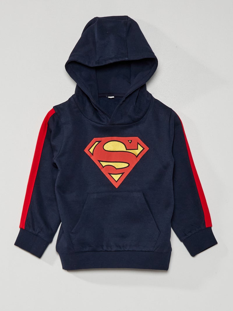 Sweat en molleton 'Superman' 'DC Comics' bleu marine - Kiabi