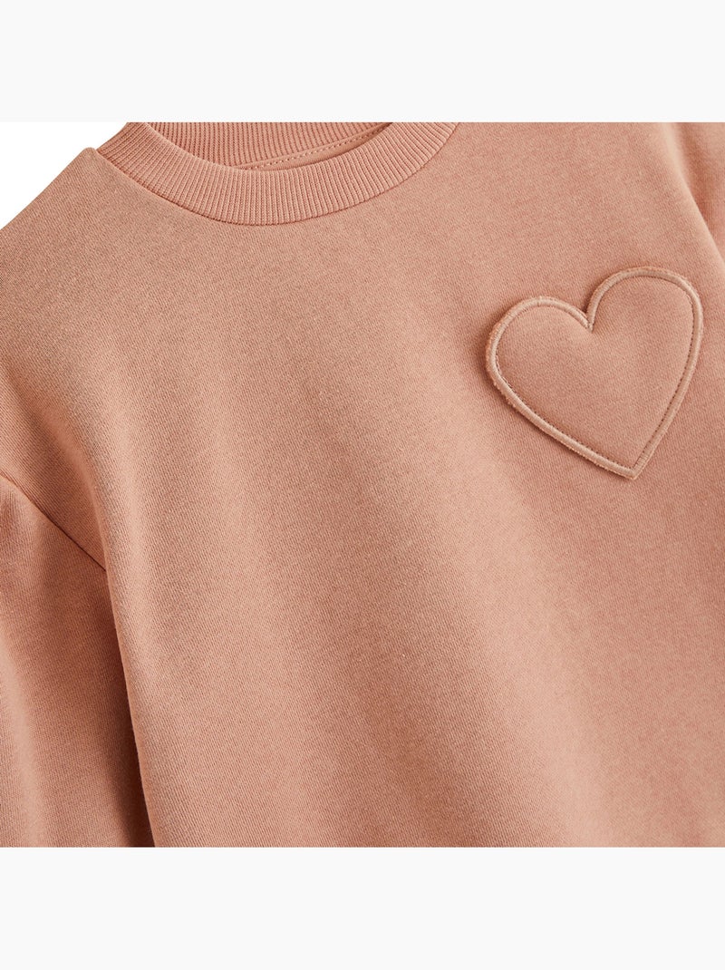 Sweat en molleton tulipe Rose - Kiabi