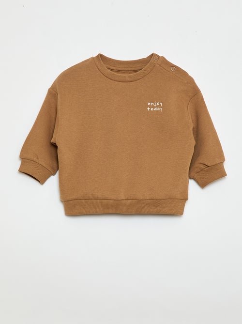 Sweat en molleton uni - Kiabi