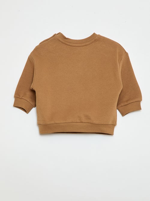 Sweat en molleton uni - Kiabi