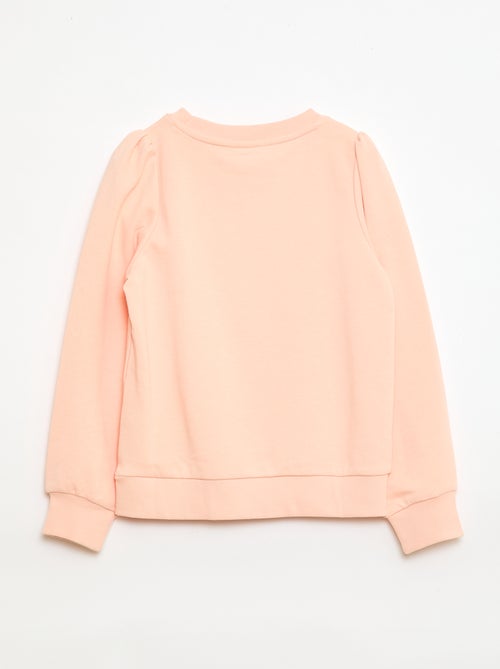 Sweat en molleton uni cœur brodé - Kiabi Sweat en molleton uni cœur brodé - Kiabi