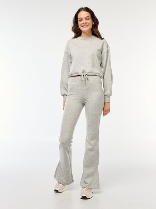 Sweat en molleton uni doux et chaud - Kiabi