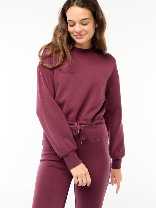 Sweat en molleton uni doux et chaud - Kiabi