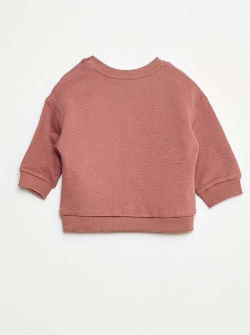 Sweat en molleton uni - Kiabi