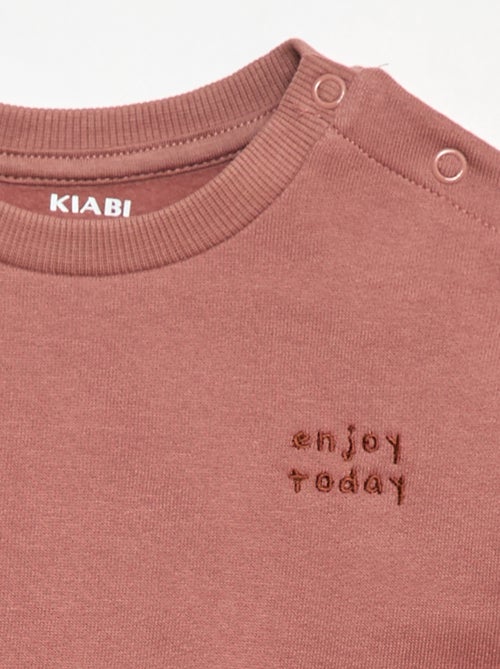 Sweat en molleton uni - Kiabi