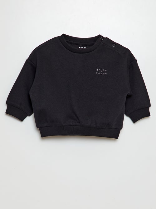 Sweat en molleton uni - Kiabi