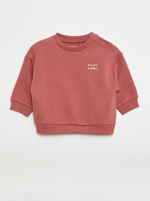 Sweat en molleton uni - Kiabi