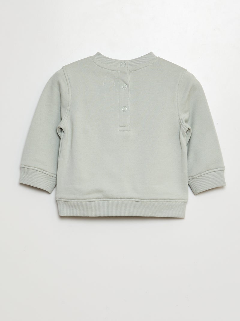 Sweat en molleton Vert - Kiabi
