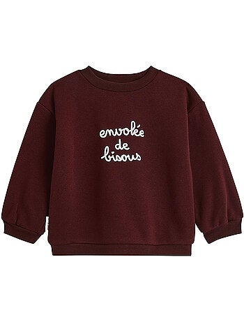 Sweat en molleton violette