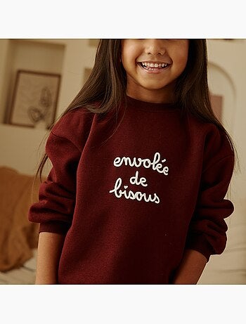 Sweat en molleton violette