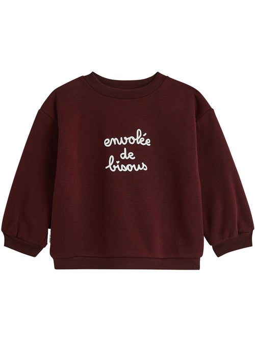 Sweat en molleton violette - Kiabi