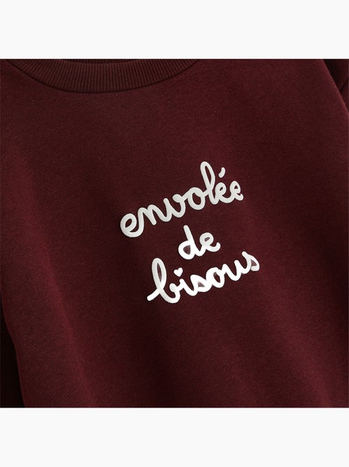 Sweat en molleton violette - Kiabi