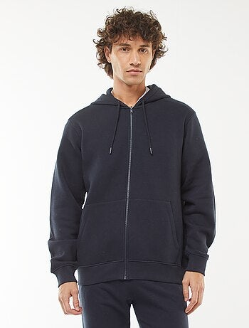 Sweat en molleton zippé à capuche