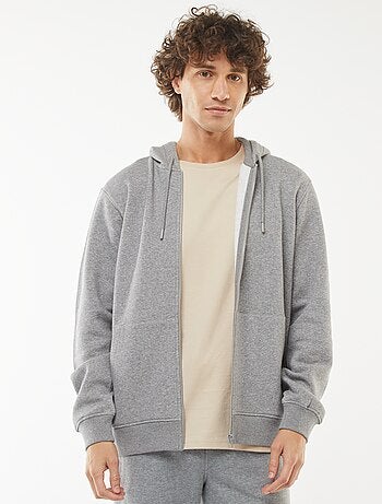 Sweat en molleton zippé à capuche