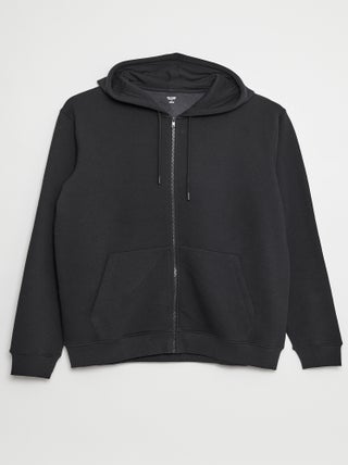 Sweat en molleton zippé et à capuche