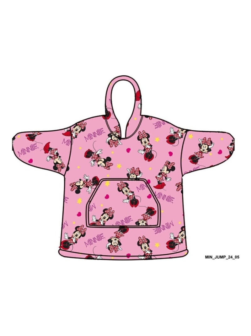 Sweat en Polaire - Disney Minnie En Robe Rouge à Petit Pois Blancs - 7 à 14 ans Multicolore - Kiabi