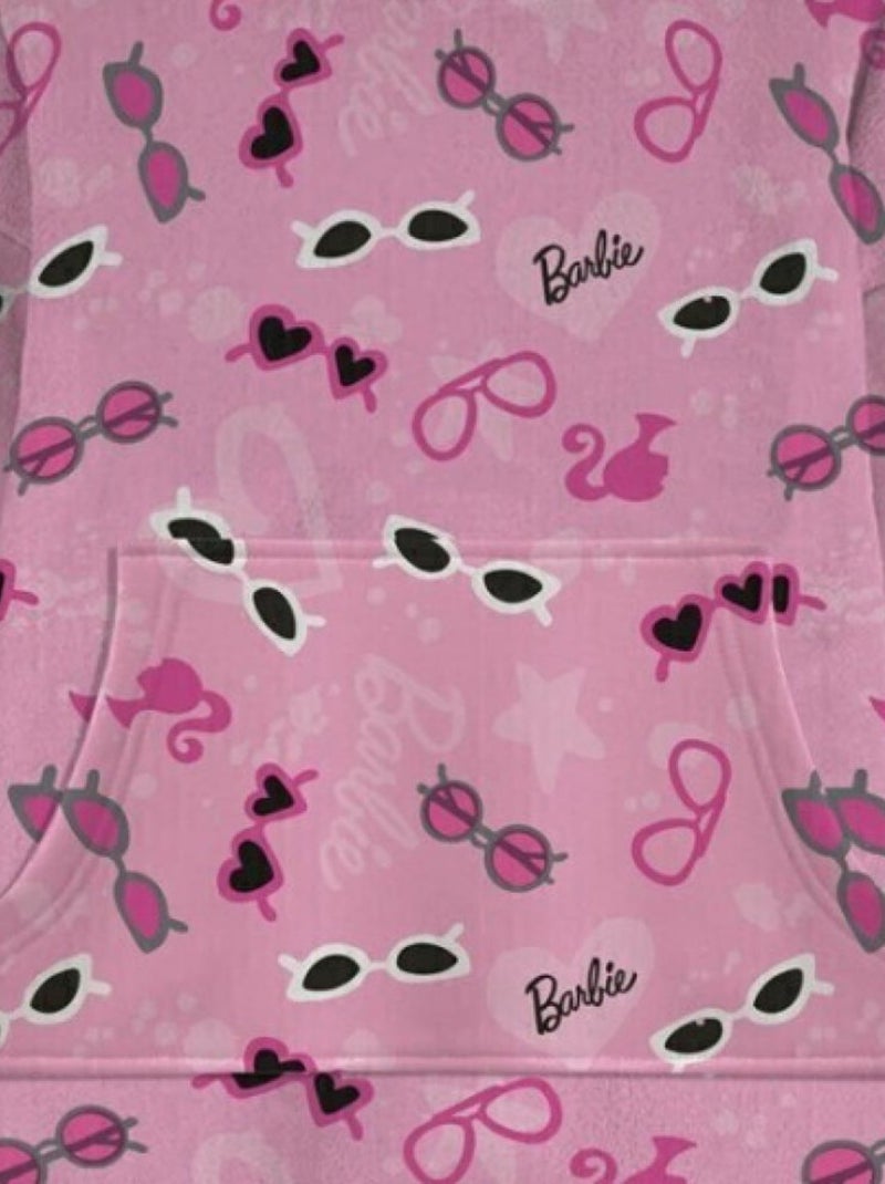 Sweat en Polaire - Lunettes Barbie - Adulte Rose - Kiabi