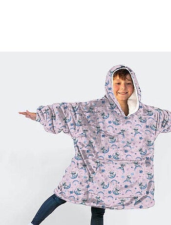 Sweat en Polaire 7 à 14 ans - STITCH rose