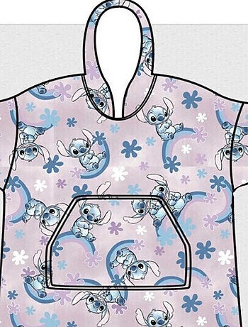 Sweat en Polaire 7 à 14 ans - STITCH rose