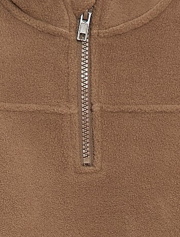 Sweat en polaire avec col zippé