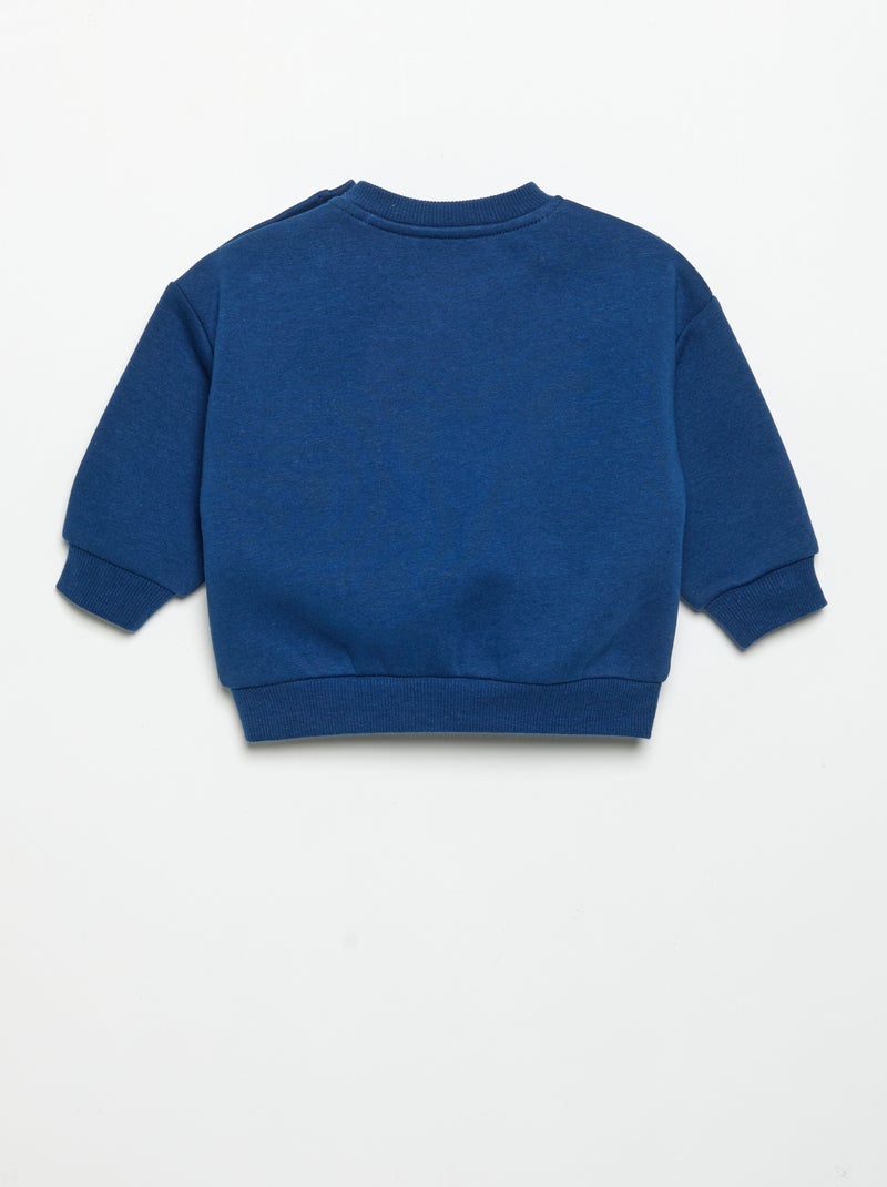 Sweat en polaire Bleu - Kiabi