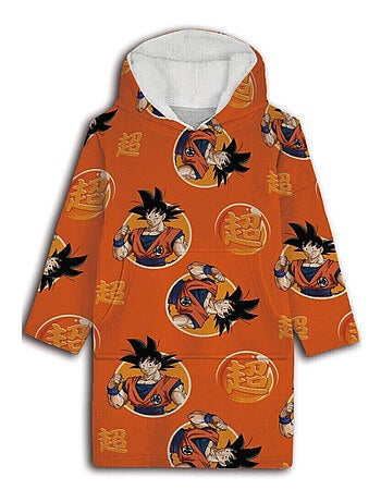 Sweat en Polaire Dragon Ball Z - Son Goku - Orange - Taille adulte