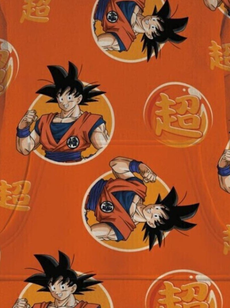 Sweat en Polaire Dragon Ball Z - Son Goku - Orange - Taille adulte Orange - Kiabi