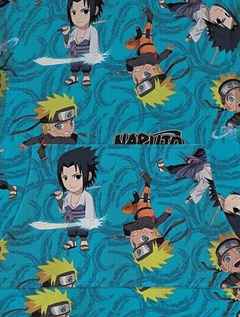 Sweat en Polaire Naruto oversize Bleu - Naruto et Sasuke - Taille enfant