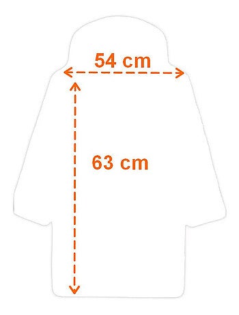 Sweat en polaire Naruto oversize Noir et Rouge avec motifs - Taille enfant