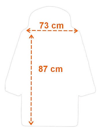 Sweat en Polaire Naruto oversize Orange - Taille adulte