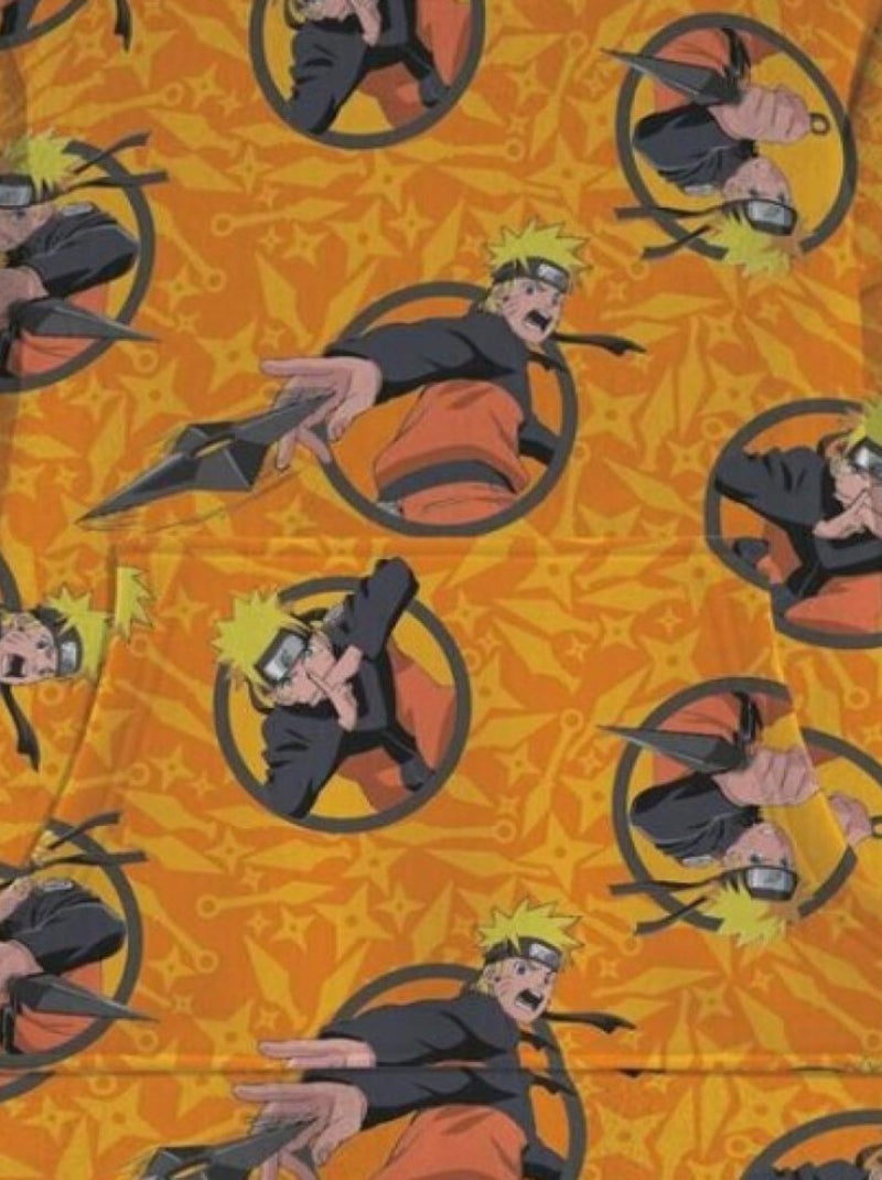 Sweat en Polaire Naruto oversize Orange - Taille adulte Orange - Kiabi