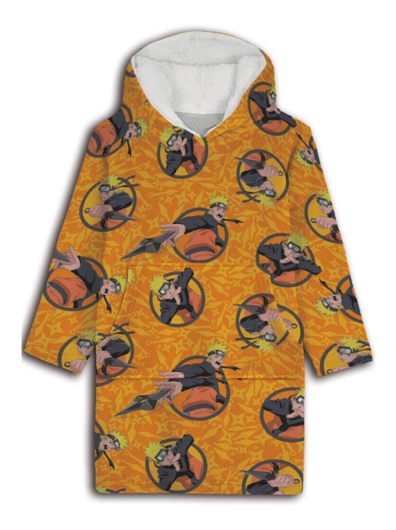Sweat en Polaire Naruto oversize Orange - Taille enfant Orange - Kiabi