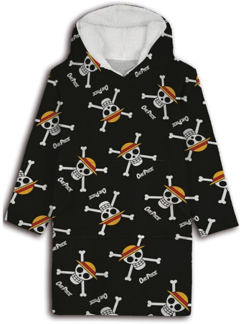 Sweat en Polaire One Piece oversize Noir - Taille adulte - Kiabi