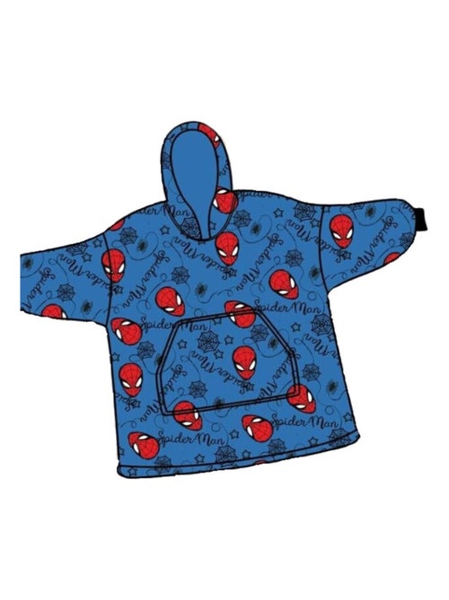 Sweat en Polaire Spiderman oversize Bleu - Taille adulte - Kiabi