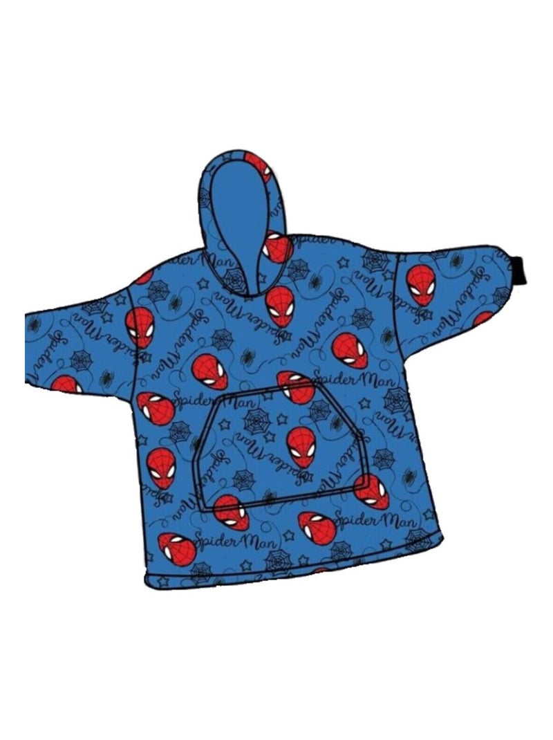 Sweat en Polaire Spiderman oversize Bleu - Taille adulte Bleu - Kiabi