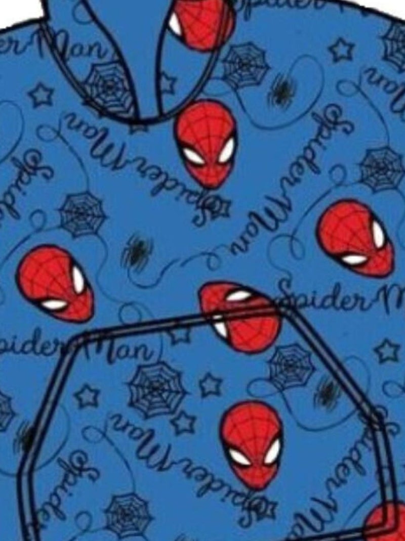 Sweat en Polaire Spiderman oversize Bleu - Taille adulte Bleu - Kiabi