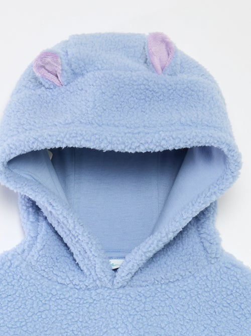 Sweat en polaire 'Stitch' avec capuche à oreilles - Kiabi