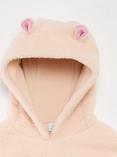 Sweat en polaire 'Stitch' avec capuche à oreilles - Kiabi