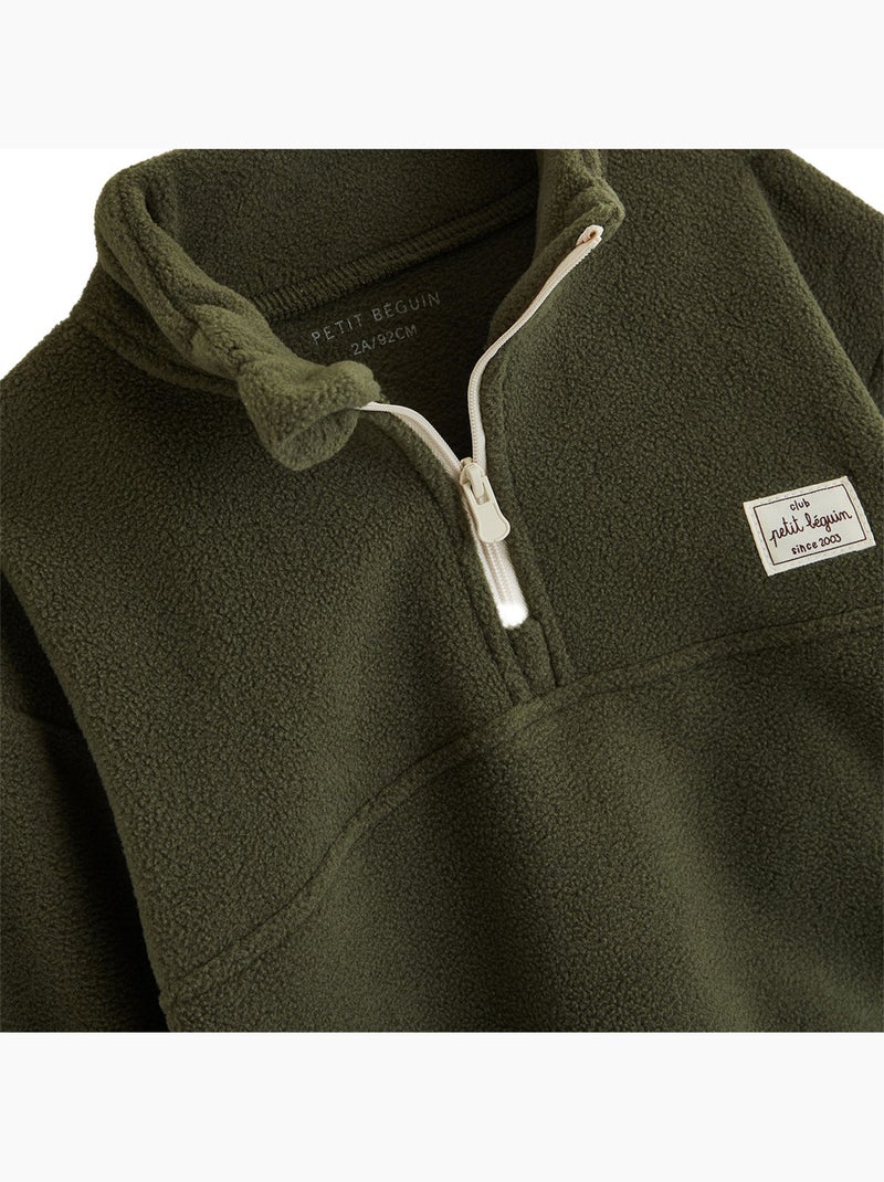 Sweat en polaire timmy Vert - Kiabi