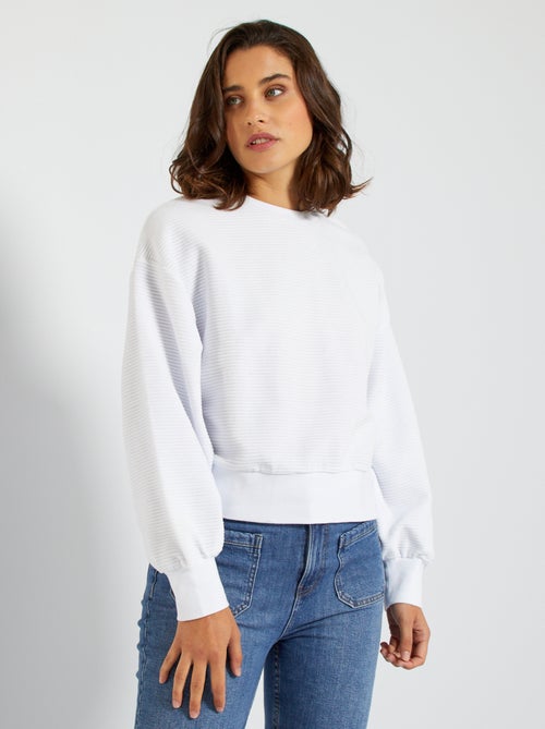 Sweat en velours - Kiabi
