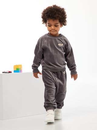 Sweat en velours côtelé