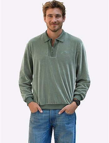 Sweat en velours ras qualité velours ras doux - taille standard - witt