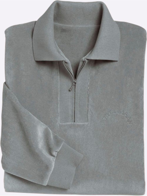 Sweat en velours ras qualité velours ras doux - taille standard - witt - Kiabi Sweat en velours ras qualité velours ras doux - taille standard - witt - Kiabi