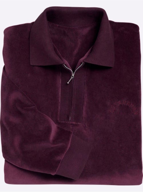 Sweat en velours ras qualité velours ras doux - taille standard - witt - Kiabi Sweat en velours ras qualité velours ras doux - taille standard - witt - Kiabi