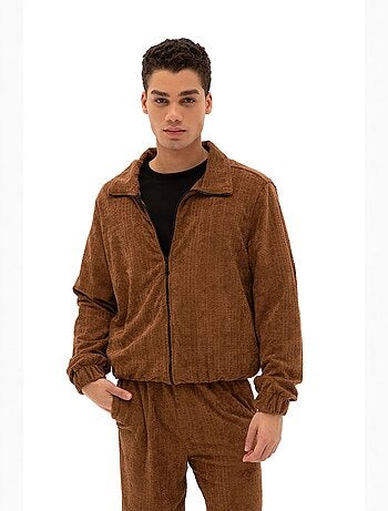 Sweat en velours zippé pour homme giesto